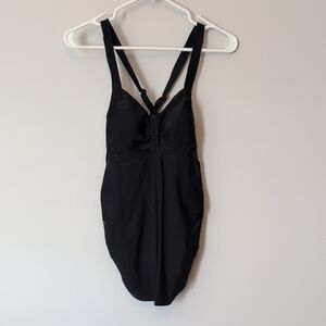 Motherhood Maternity Classic Black One-Piece Swimsuit | S